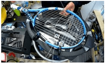 Photo: racket stringing