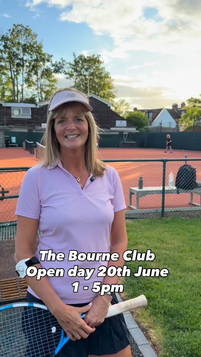 We’re excited to be hosting our Bourne Club Open Day on Saturday 20th June from 1pm to 5pm.

Everyone is welcome and can expect a fun-filled day of free trials and demonstrations, complimentary refreshments, face painting and a bouncy castle. There will also be lots of prizes to be won! 

Not forgetting, no joining fee for the remainder of June!

Please spread the word so we can show as many people what makes our Club such a special place.

We look forward to seeing you.

#openday #tennis #padel #pickleball #farnham