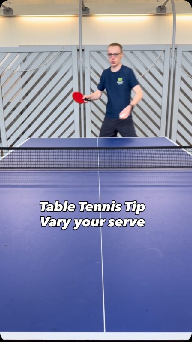 Want to win more points before the rally even starts?

One of the most effective ways to improve your table tennis game is to vary your serve. Mixing up spin, speed, placement, and trajectory keeps your opponent guessing and makes it much harder for them to attack.

Short and long serves
Backspin and topspin variations
Different placements across the table
Changes in pace and disguise

The best players don’t just have one great serve—they have several. Practice adding variety to your service game and watch how many more opportunities you create to take control of the point.

Join us at The Bourne Club and put your serves to the test! 

#Farnham #TableTennis #TableTennisTips #PingPong #tabletennistraining