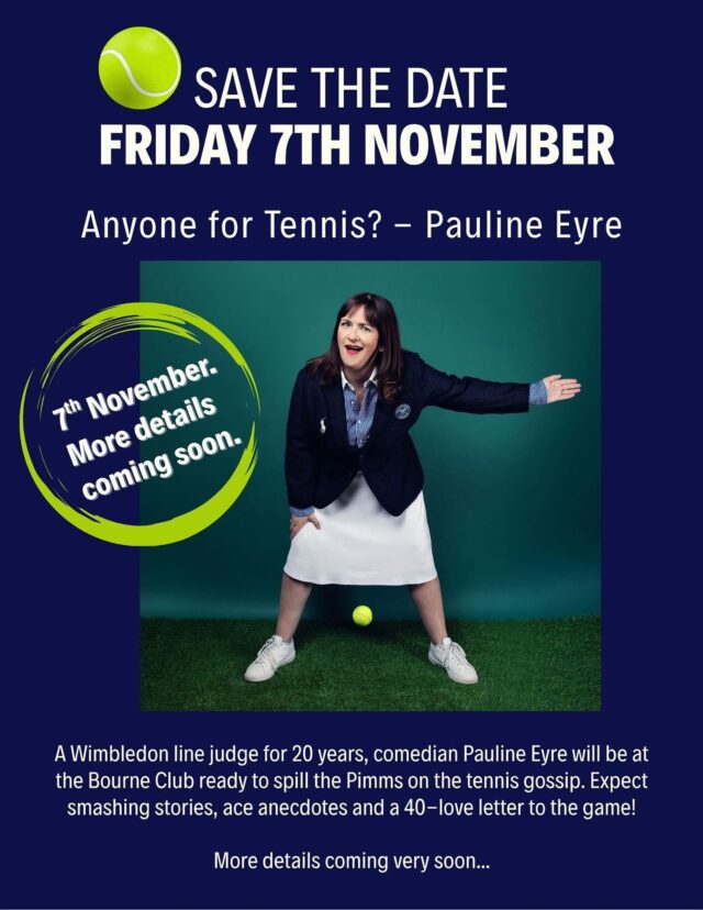 #thebourneclub #racquetsclub #comedynight #wimbledon #community