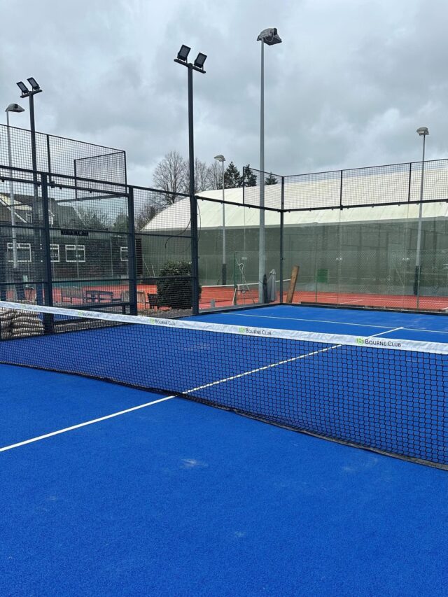 We’re excited to announce that our two brand-new padel courts will be open for play from Monday 9th February - booking available now.

We’d also like to sincerely thank you for your patience and understanding while our existing padel court has been out of use to allow for the construction of two new courts. We’re thrilled that this improvement will soon be ready for everyone to enjoy.

To celebrate the launch, we’re rolling out a full lineup of new padel programming designed for all levels, whether you’re completely new to the game or already hooked:

Skill-building padel drills
Coaching sessions with our professional staff
Intro to padel sessions
Fun and welcoming social play & mix-ins
Team training opportunities
And much more to come as the season gets underway.

Full schedules, booking details and launch events will be announced shortly, so keep an eye on your inbox.

We’re looking forward to seeing you on court and sharing this exciting new chapter with you!

#thebourneclub #racquetsclub #padellove #padelcourts